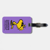 Étiquette À Bagage Bois En Lunettes De Soleil (Dos horizontal)