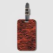 Étiquette À Bagage Bois Faux (Devant Vertical)