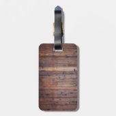 Étiquette À Bagage Bois rustique de remorque de camping de (Dos Vertical)