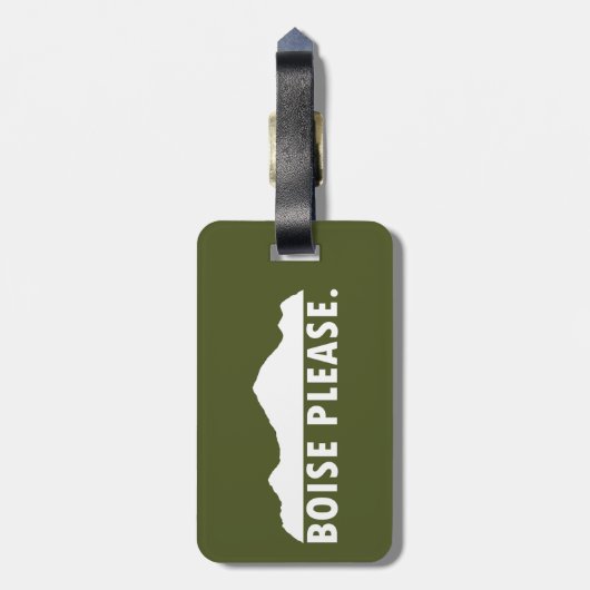 Étiquette À Bagage Boise S'Il Vous Plaît (Dos Vertical)