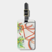 Étiquette À Bagage Boîte à fleurs à vélo (Devant Vertical)