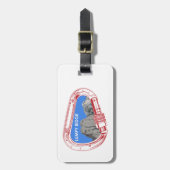 Étiquette À Bagage Boîtier d'Escalade Lumpy Ridge Rock (Devant Vertical)