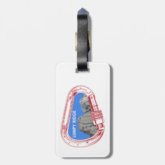 Étiquette À Bagage Boîtier d'Escalade Lumpy Ridge Rock (Dos Vertical)