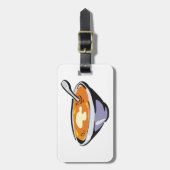 Étiquette À Bagage Bol soupe de tomate avec cuillère (Devant Vertical)