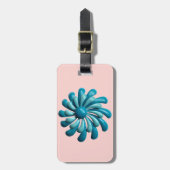 Étiquette À Bagage Bold MOD Atomic Daisy - Moderne Rétro du Milieu du (Devant Vertical)