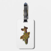 Étiquette À Bagage Bombe rétro du Peloton (Dos Vertical)