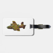 Étiquette À Bagage Bombe rétro du Peloton (Dos horizontal)