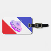 Étiquette À Bagage Bon Voyage Soucoupe volante (Devant horizontal)