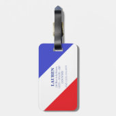 Étiquette À Bagage Bon Voyage Soucoupe volante (Dos Vertical)