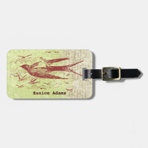 Étiquette À Bagage Bon Voyage Thumbelina Vintage Ephemera Collage