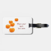 Étiquette À Bagage Bonbons citrouilles d'Halloween (Dos horizontal)