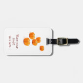 Étiquette À Bagage Bonbons citrouilles d'Halloween (Devant horizontal)