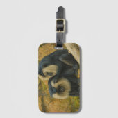 Étiquette À Bagage Bond Macaque - Rituel Grooming (Devant Vertical)