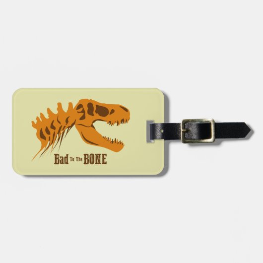 Étiquette À Bagage Bones T-Rex (Devant horizontal)