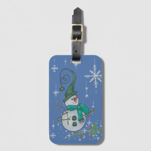Étiquette À Bagage Bonhomme de fantaisie