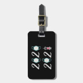 Étiquette À Bagage Bonjour 2021 Adieu 2020 - C’est enfin terminé (Devant Vertical)