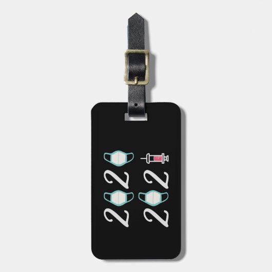 Étiquette À Bagage Bonjour 2021 Adieu 2020 - C’est enfin terminé (Devant Vertical)