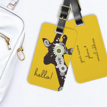 Bonjour ! - Girafe Funky Cool Jaune
