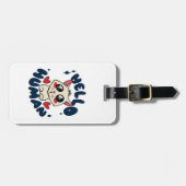 Étiquette À Bagage Bonjour homme Cute Cat (Devant horizontal)