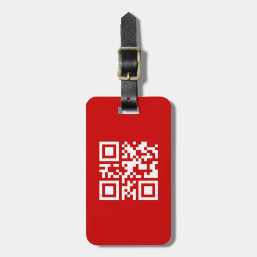 Étiquette À Bagage Bonne année ! — Code QR (Devant Vertical)