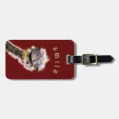 Étiquette À Bagage Bonne autruche (Devant horizontal)