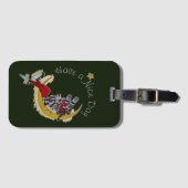 Étiquette À Bagage Bonne et bénie journée avec gratitude (Devant Horizontal)