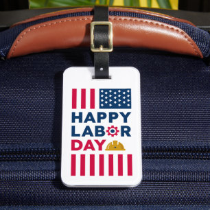 Étiquette À Bagage Bonne Fête du Travail, États-Unis