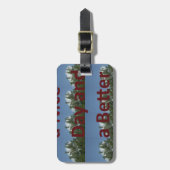 Étiquette À Bagage Bonne journée et meilleur art nocturne (Devant Vertical)