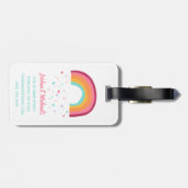 Étiquette À Bagage Bonne magie arc-en-ciel (Dos horizontal)
