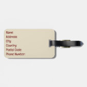 Étiquette À Bagage Bonne Turquie (Dos horizontal)