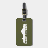 Étiquette À Bagage Bonners Ferry Idaho S'Il Vous Plaît (Devant Vertical)