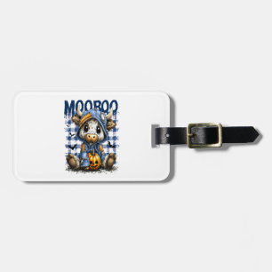 Étiquette À Bagage Boo Halloween Vache Éffrayante Highland