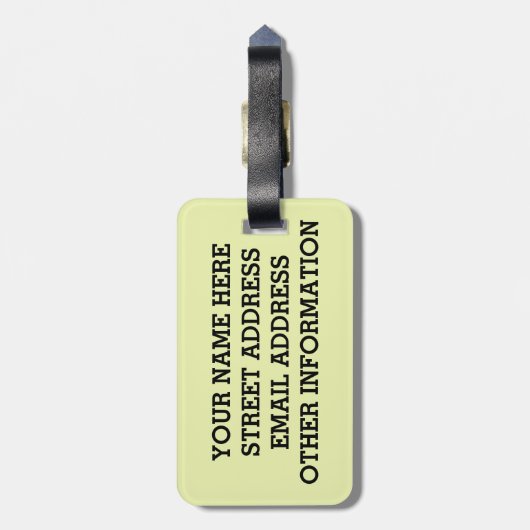 ÉTIQUETTE À BAGAGE BOOOOM ! (Dos Vertical)