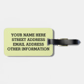 ÉTIQUETTE À BAGAGE BOOOOM ! (Dos horizontal)