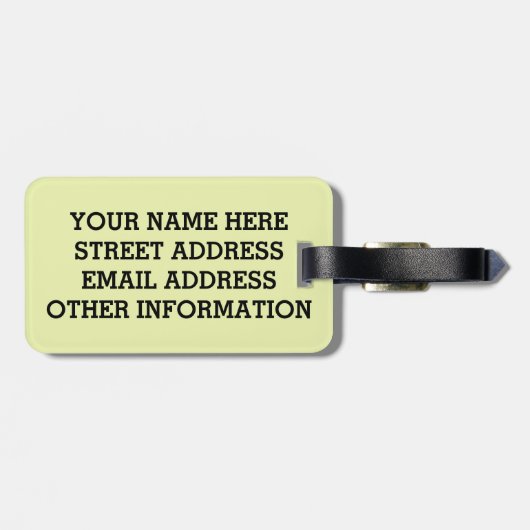 ÉTIQUETTE À BAGAGE BOOOOM ! (Dos horizontal)