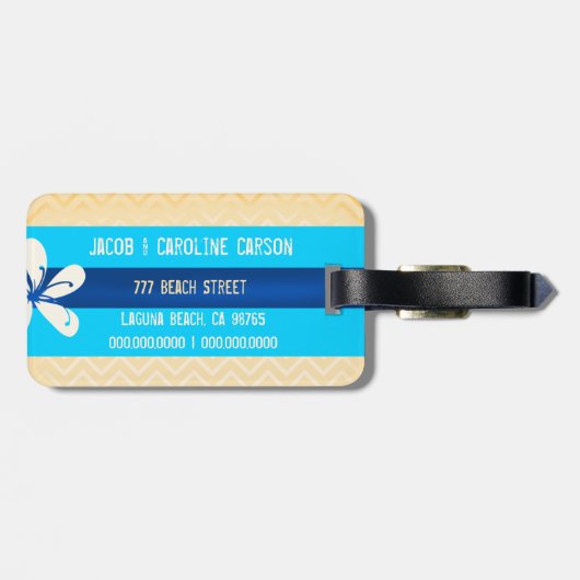 Étiquette À Bagage BORA BORA Groupe d'étiquettes de bagages (Dos horizontal)