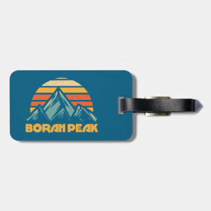 Étiquette À Bagage Borah Peak Turquoise Rétro