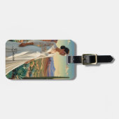 Étiquette À Bagage Bord de purification - Femme dans un dessert (Devant horizontal)