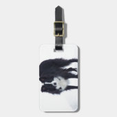 Étiquette À Bagage Border collie (Devant Vertical)