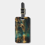 Étiquette À Bagage Bordure Collie Noël Festive Voyage (Devant Vertical)