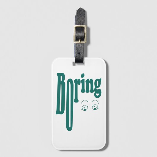 Étiquette À Bagage Boring (Devant Vertical)