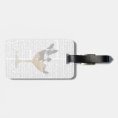 Étiquette À Bagage Boston Terrier en verre à cocktail 2 (Dos horizontal)