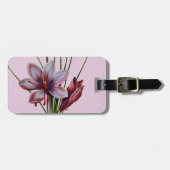 Étiquette À Bagage Botanique : Safran (Devant horizontal)