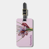 Étiquette À Bagage Botanique : Safran (Devant Vertical)