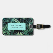 Étiquette À Bagage Botanique tropicale (Devant horizontal)