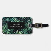 Étiquette À Bagage Botanique tropicale (Devant horizontal)