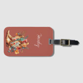 Étiquette À Bagage Bottes Brown de cowgirl en argile (Devant Horizontal)