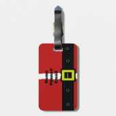 Étiquette À Bagage Boucle de ceinture du Père Noël (Dos Vertical)