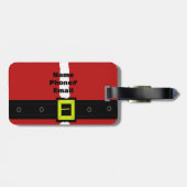 Étiquette À Bagage Boucle de ceinture du Père Noël (Dos horizontal)