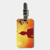 Étiquette À Bagage Bouddha (Devant Vertical)